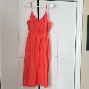 Old Navy Vibrant Coral Midi Dress